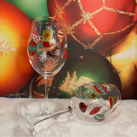 10 inches tall Christmas bulb sparkling wine glass perfect . - Picture 4 of 7
